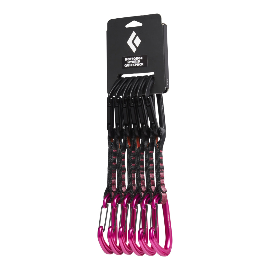 Komplet plezalnih sistemov Black Diamond Hotforge Hybrid Quickpack 12 cm - pogled 4 (roza barva)