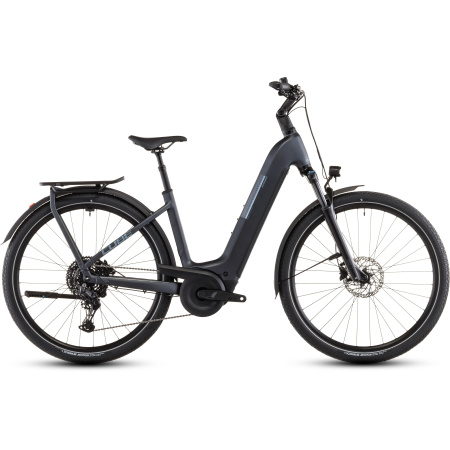 CUBE Kathmandu Hybrid ONE 800 Easy Entry 2026 metallicgrey'n'grey - pogled