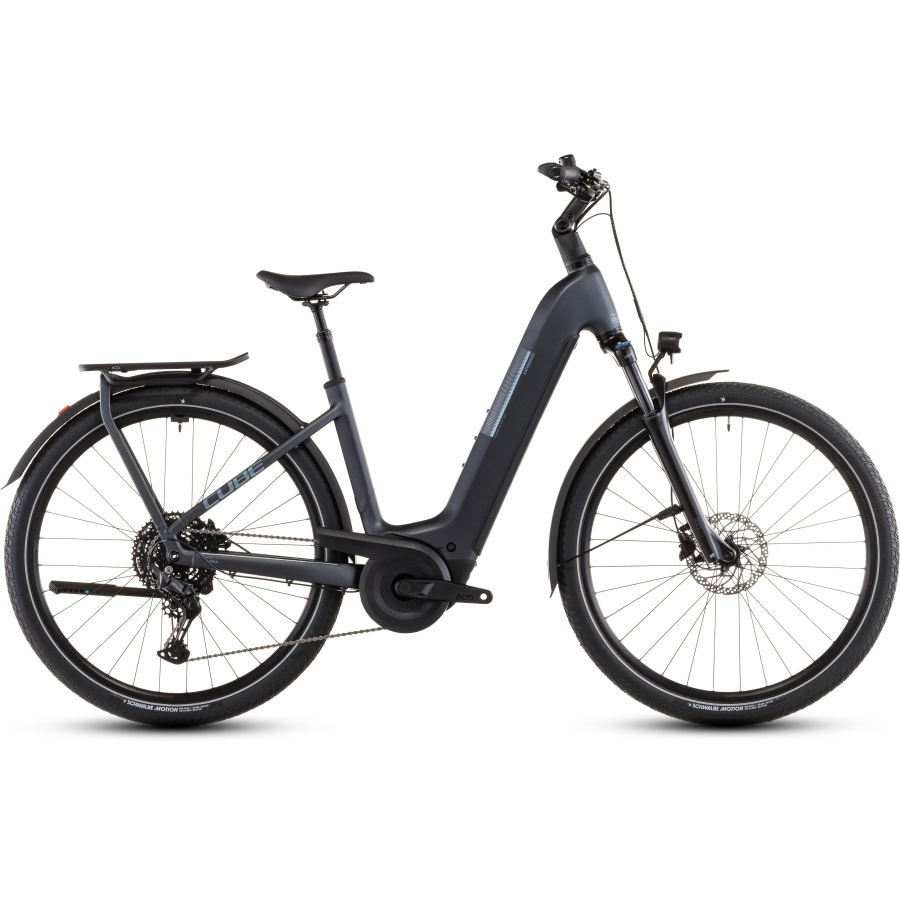 CUBE Kathmandu Hybrid ONE 800 Easy Entry 2026 metallicgrey'n'grey - pogled