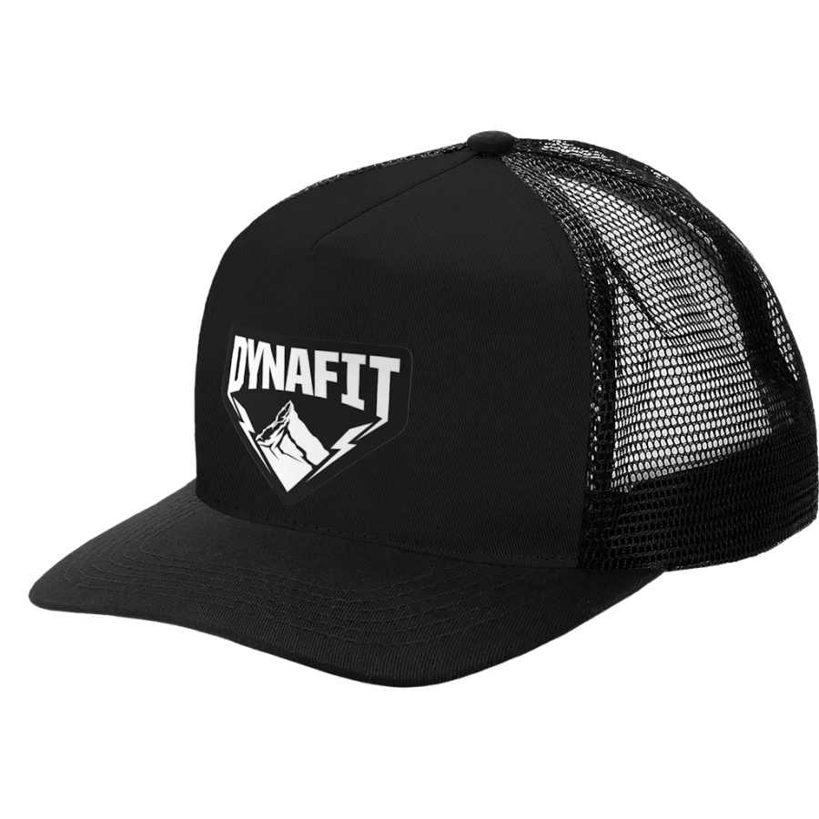 Črna šilt kapa DYNAFIT Patch Trucker Black out