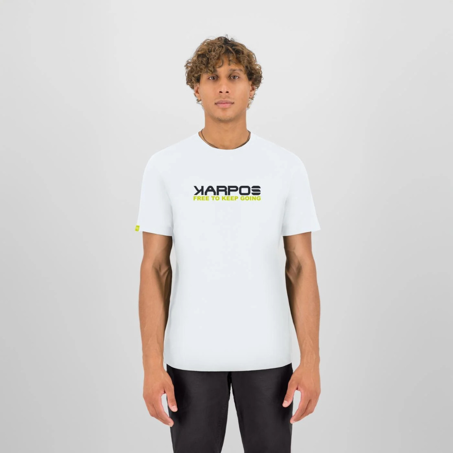Bela moška majica Karpos Loma Cotton T-Shirt