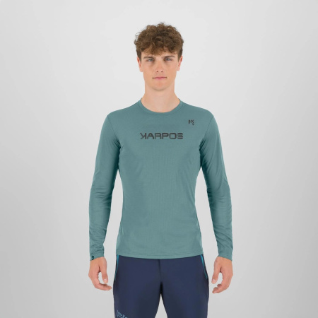 Moška pohodniška majica z dolgimi rokavi Karpos Loma Evo LS Mineral Blue