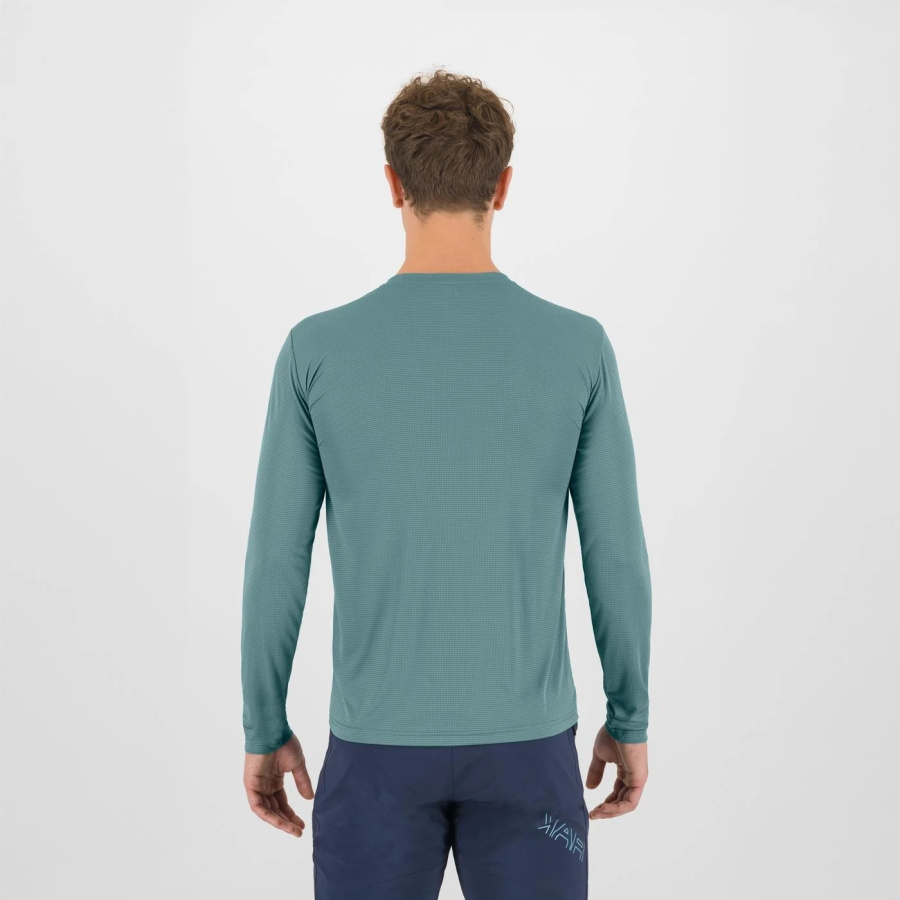 Moška pohodniška majica z dolgimi rokavi Karpos Loma Evo LS Mineral Blue - pogled 2