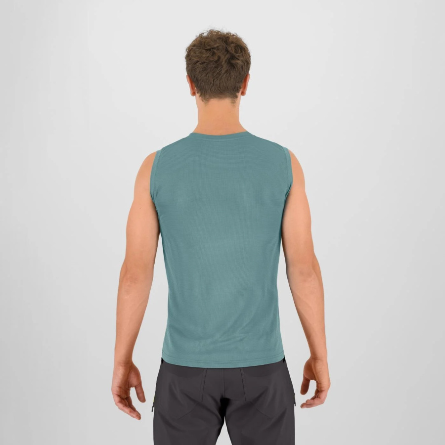 Moška majica brez rokavov Karpos Loma Evo Sleeveless Mineral Blue - pogled 2