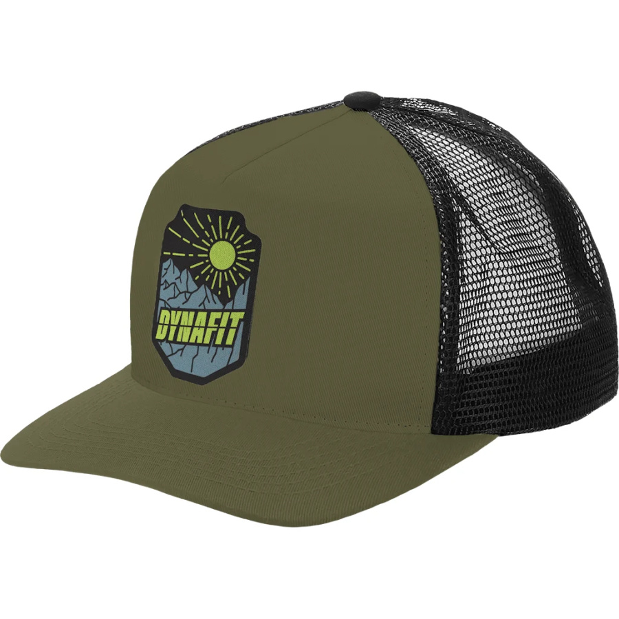 Šilt kapa DYNAFIT Patch Trucker Military green - sprednji pogled
