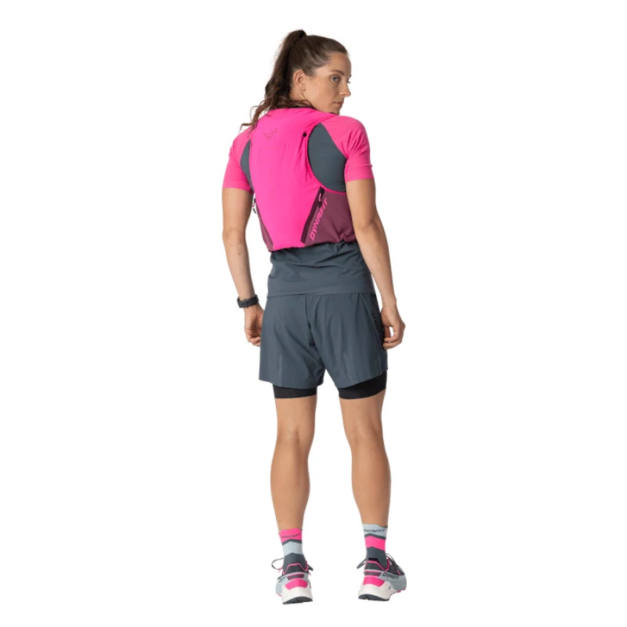 Tekaški nahrbtnik DYNAFIT Alpine 8 Pink glo/amaranth - stranski pogled