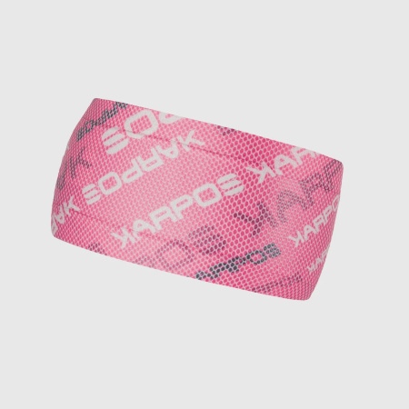 Športni trak Karpos Moved Headband v roza in rdeči barvi