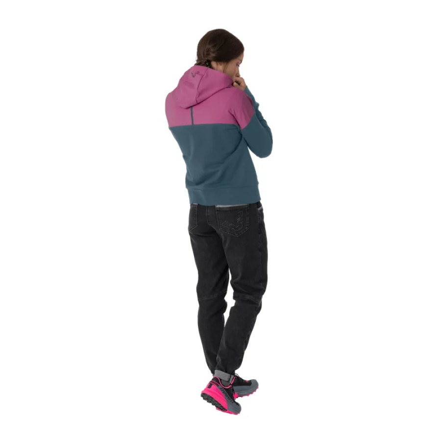 Ženski pulover Dynafit 24/7 Hoody Magenta - stranski pogled