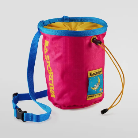 VREČKA ZA MAGNEZIJ LA SPORTIVA GRANITE CHALK BAG COTM Fucsia/giallo