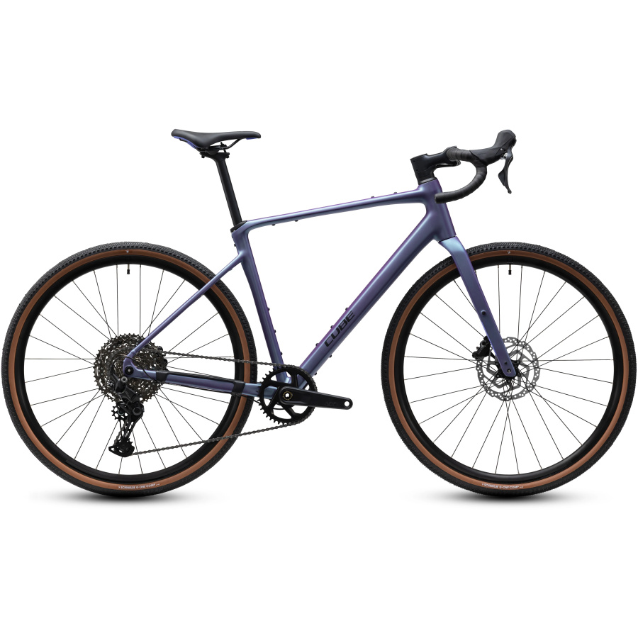 Gravel kolo CUBE Nuroad Pro 2027 v vijolično-črni barvi