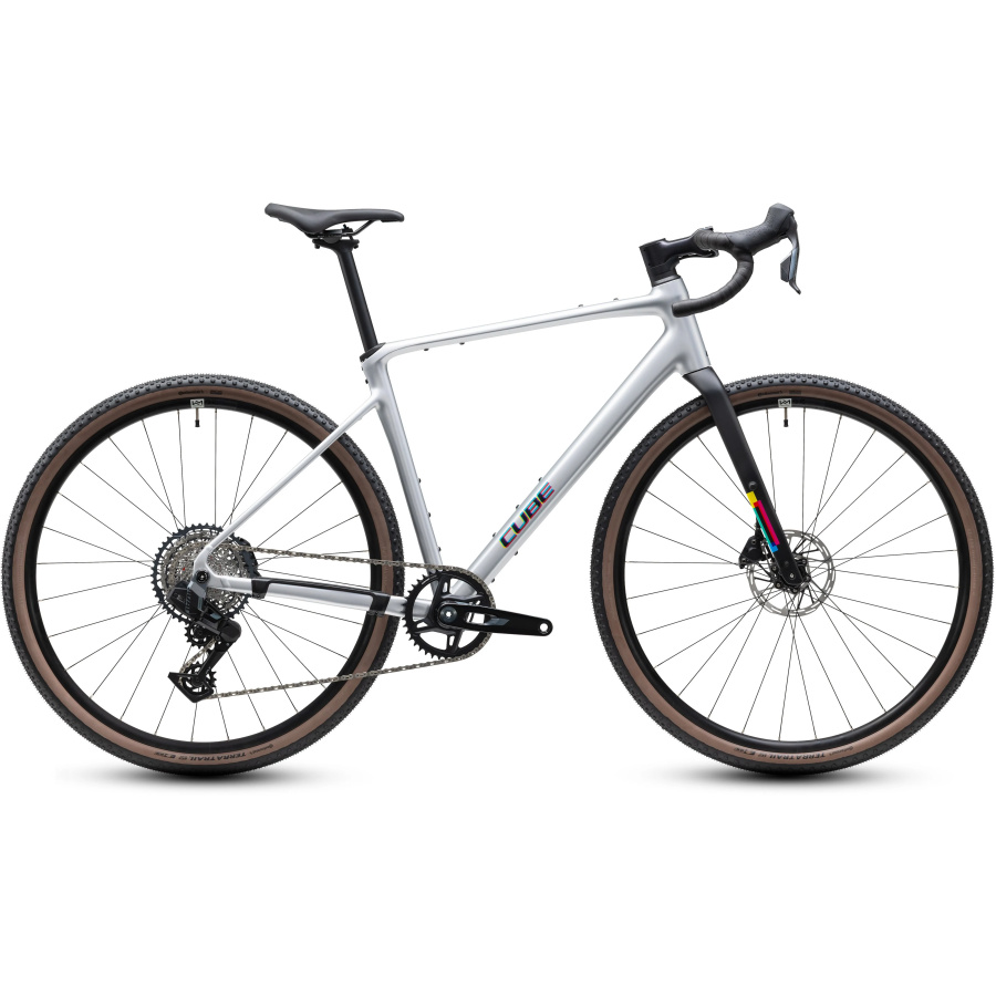 Gravel kolo CUBE Nuroad SLX 2027 spaceship'n'cmyk - pogled