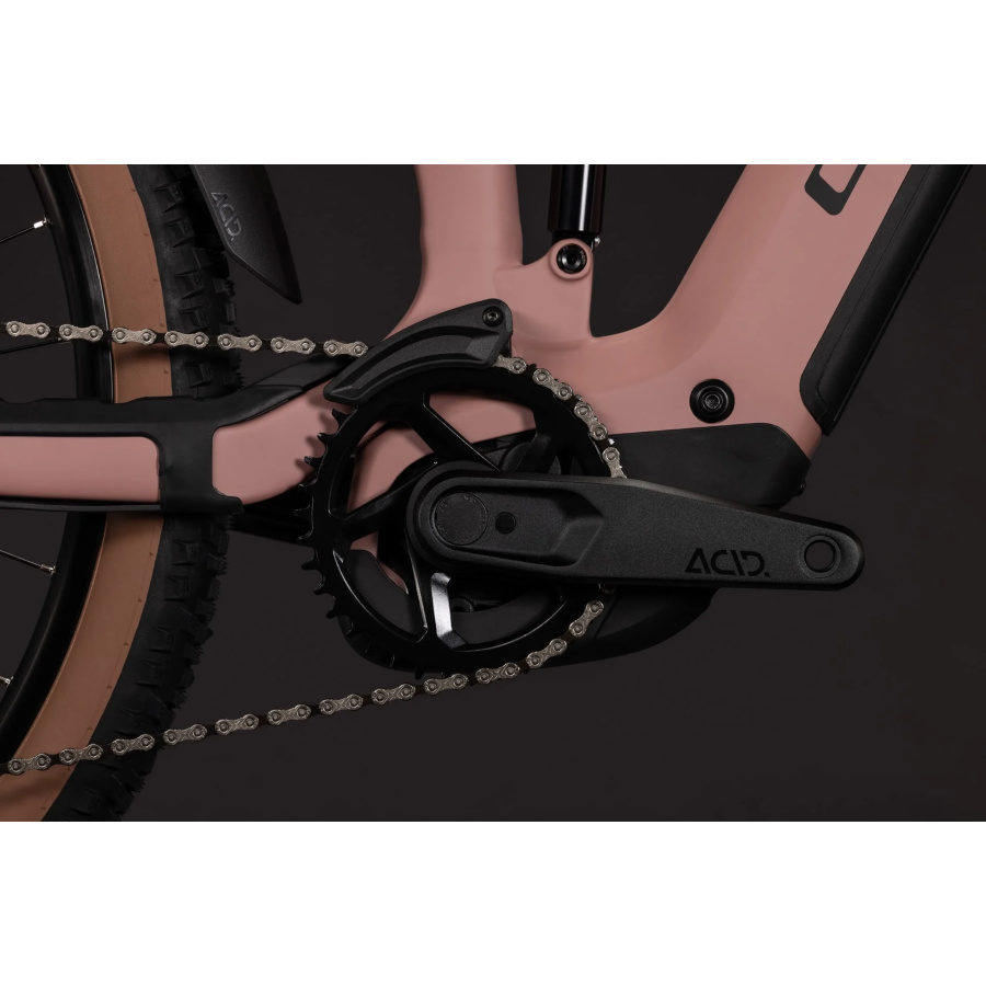 Električno gorsko kolo CUBE Stereo Hybrid ONE22 SLX 800 2027 v barvi ruby'n'black - detajl 4