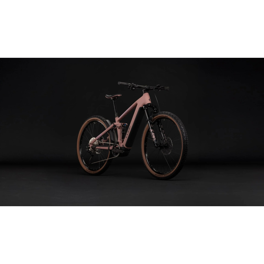 Električno gorsko kolo CUBE Stereo Hybrid ONE22 SLX 800 2027 v barvi ruby'n'black - pogled 2