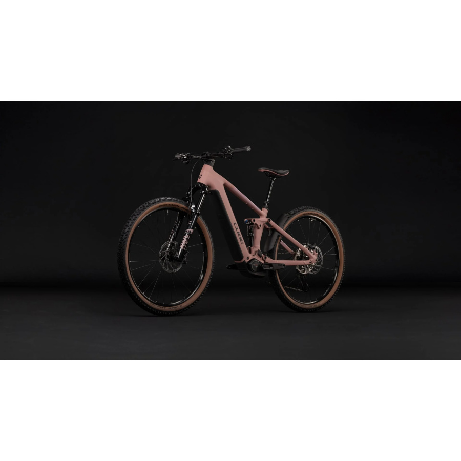 Električno gorsko kolo CUBE Stereo Hybrid ONE22 SLX 800 2027 v barvi ruby'n'black - pogled 4