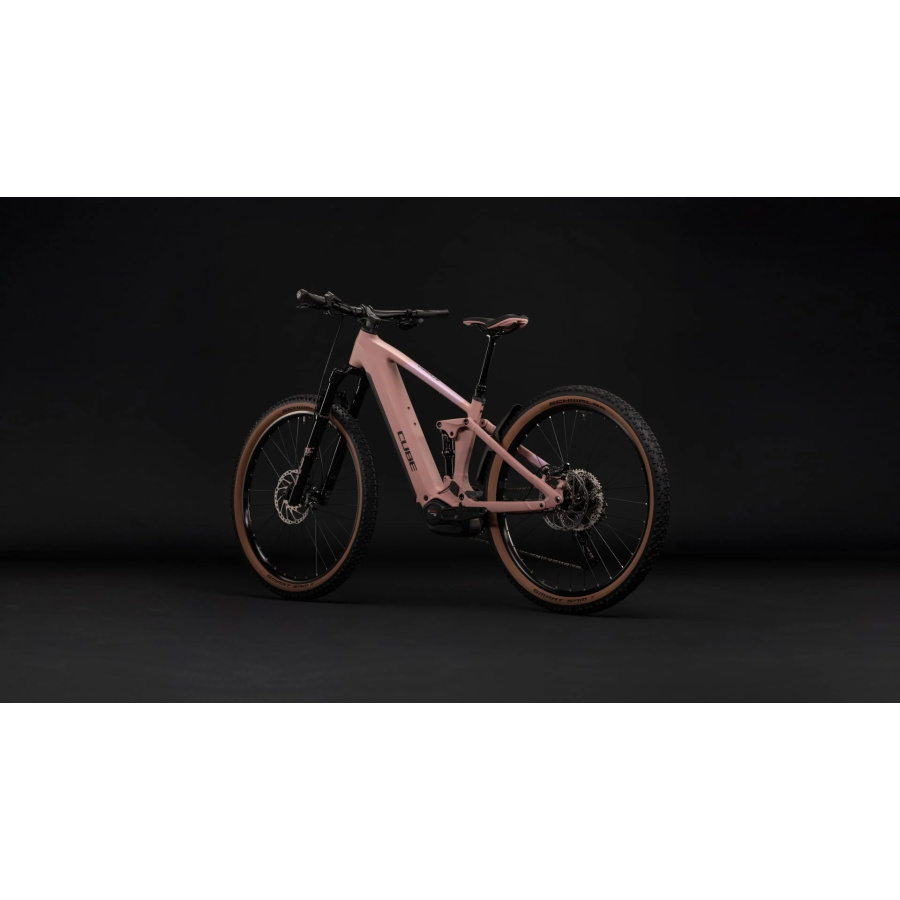 Električno gorsko kolo CUBE Stereo Hybrid ONE22 SLX 800 2027 v barvi ruby'n'black - pogled 5