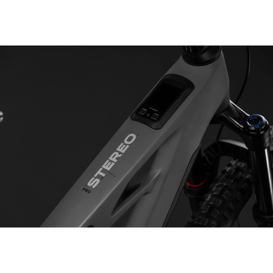 Električno gorsko kolo CUBE Stereo Hybrid ONE44 HPC Pro 800 2027 oldgrey'n'black - detajl 2