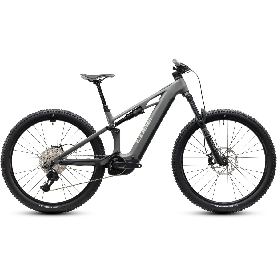 Električno gorsko kolo CUBE Stereo Hybrid ONE44 HPC Pro 800 2027 oldgrey'n'black - pogled
