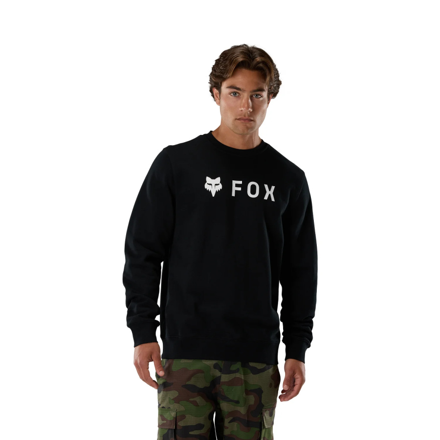 Črn pulover Fox Absolute Fleece Crew - pogled 3