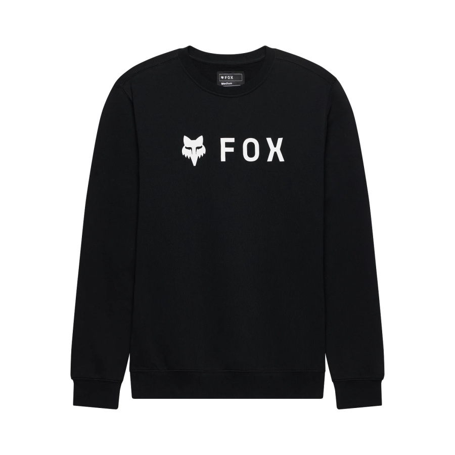 Črn pulover Fox Absolute Fleece Crew - sprednji pogled