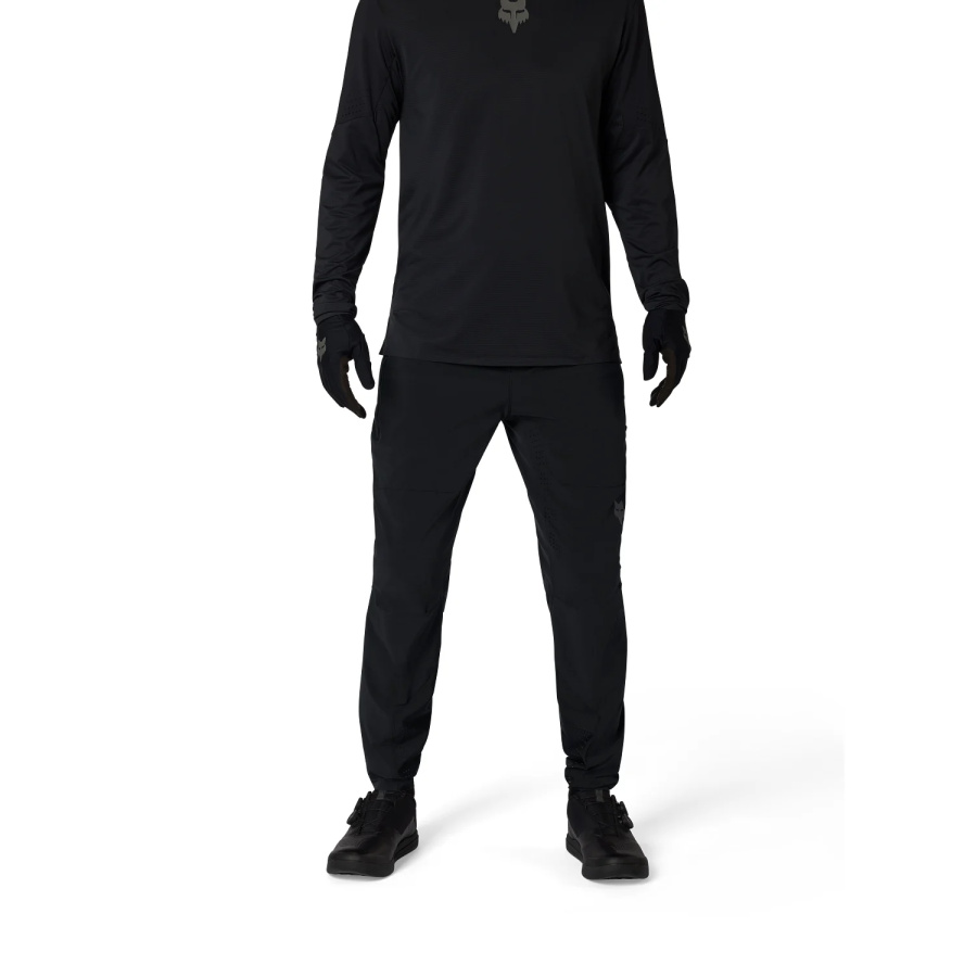 Kolesarske hlače Fox Flexair Black - pogled 3