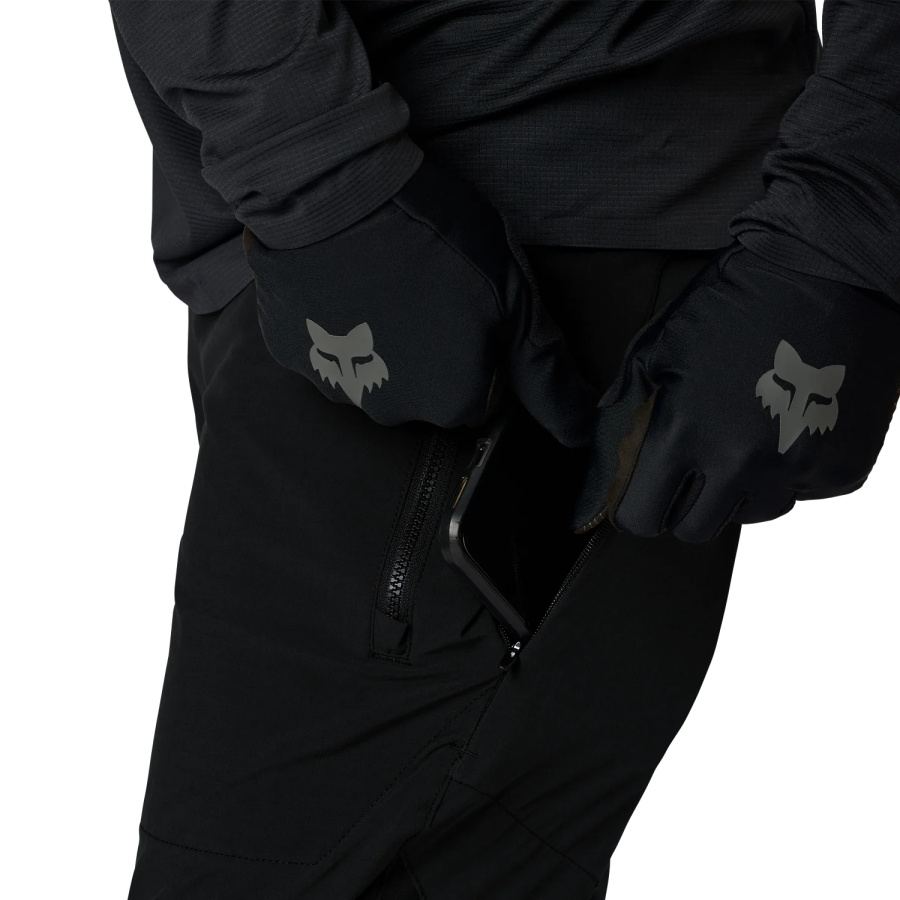 Kolesarske hlače Fox Flexair Black - pogled 6