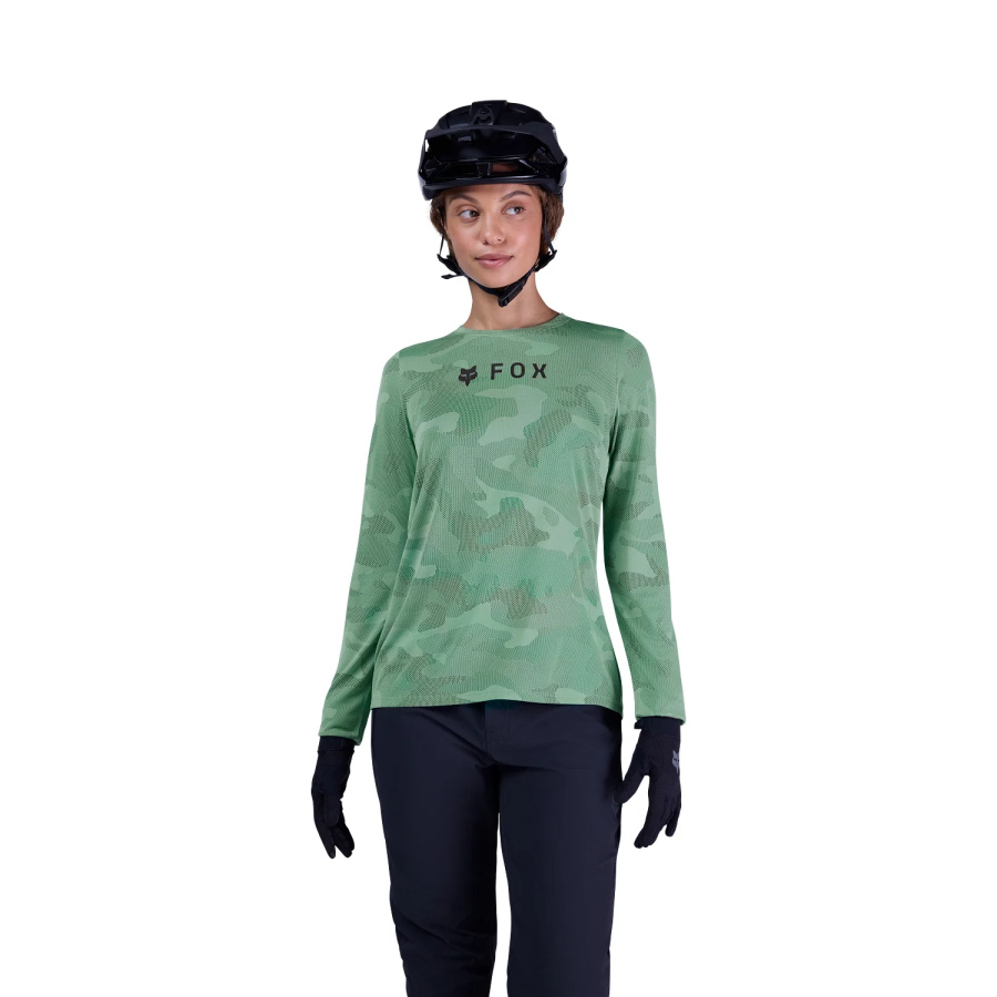Ženska kolesarska majica Fox Ranger TruDri LS Pine Green - pogled 3