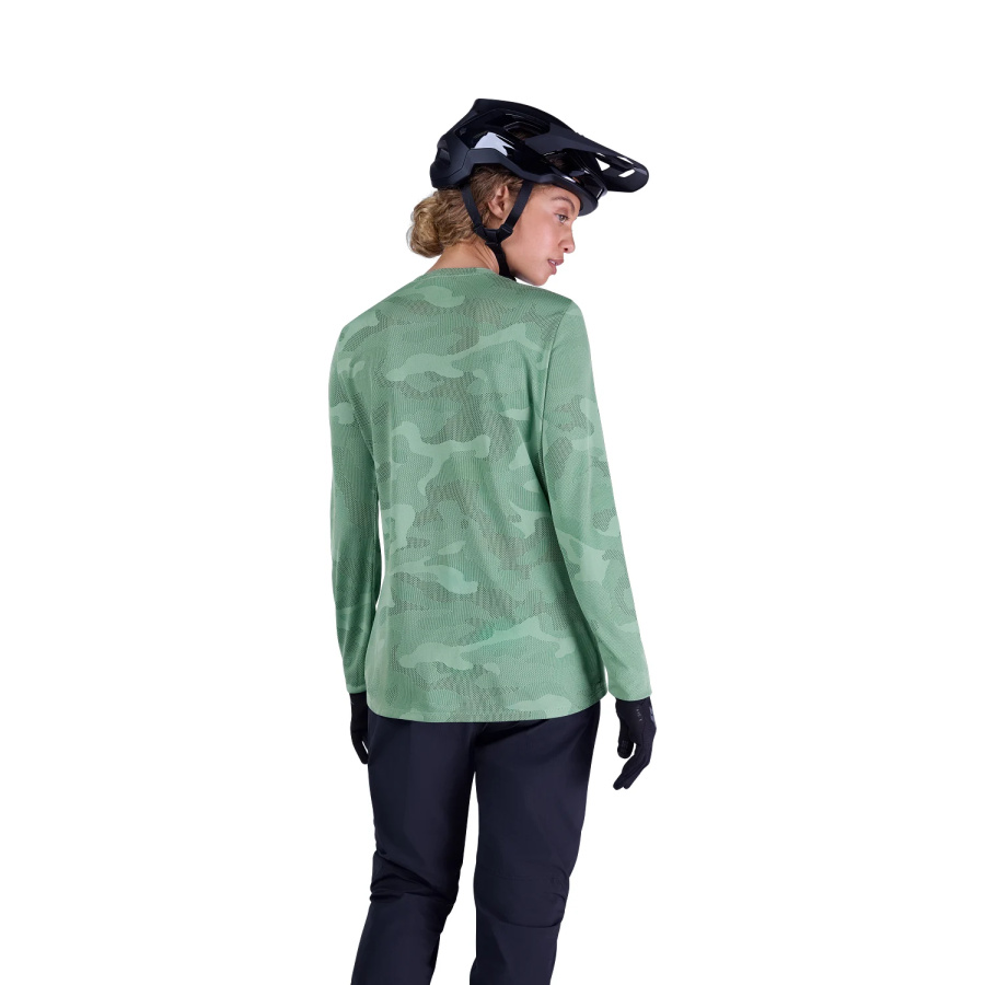 Ženska kolesarska majica Fox Ranger TruDri LS Pine Green - pogled 4
