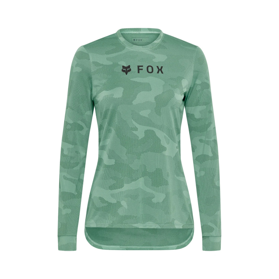 Ženska kolesarska majica Fox Ranger TruDri LS Pine Green