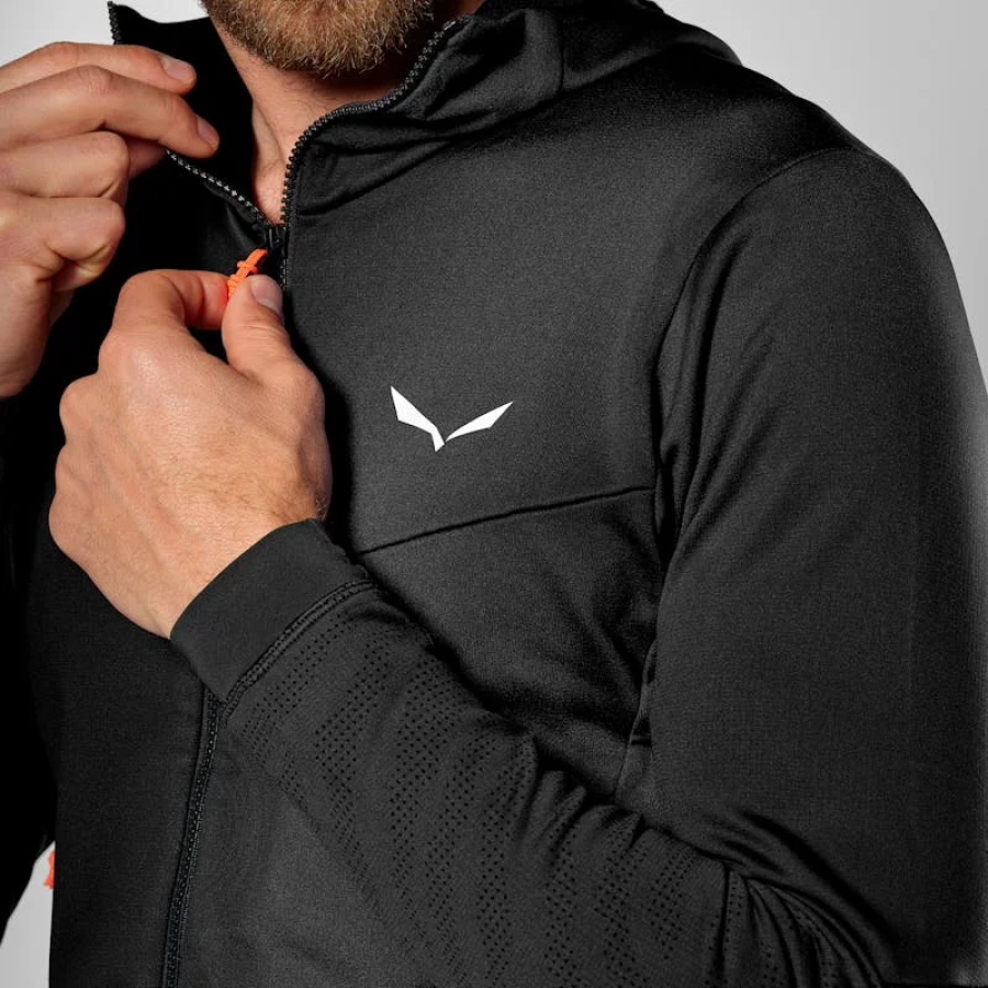 Moška jakna Salewa Sella Crevasse HD Black out - detajl materiala