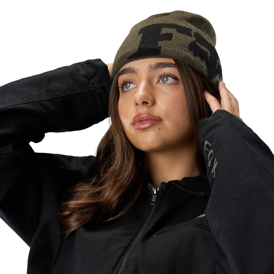 Zimska kapa Fox F Head X Jacquard Beanie v olivno zeleni barvi - pogled 4