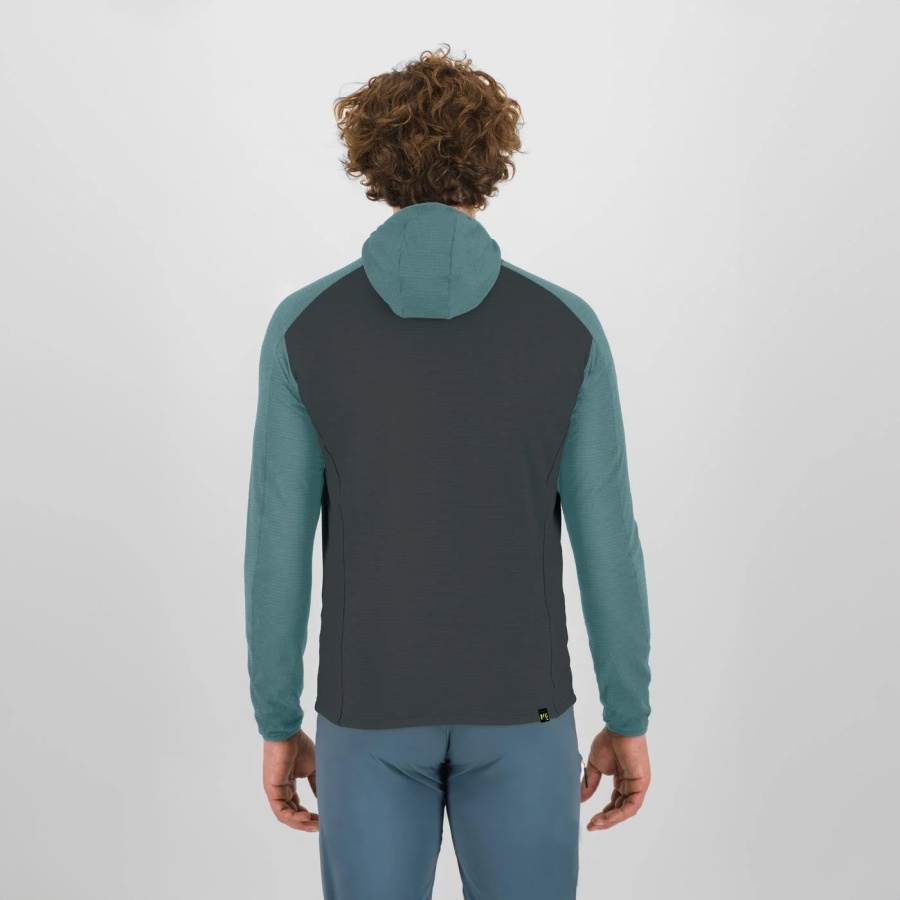 Moška tehnična jopa Karpos Ambrizzola Full-Zip Hoodie v modri barvi - pogled 2
