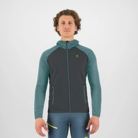 Moška tehnična jopa Karpos Ambrizzola Full-Zip Hoodie v modri barvi