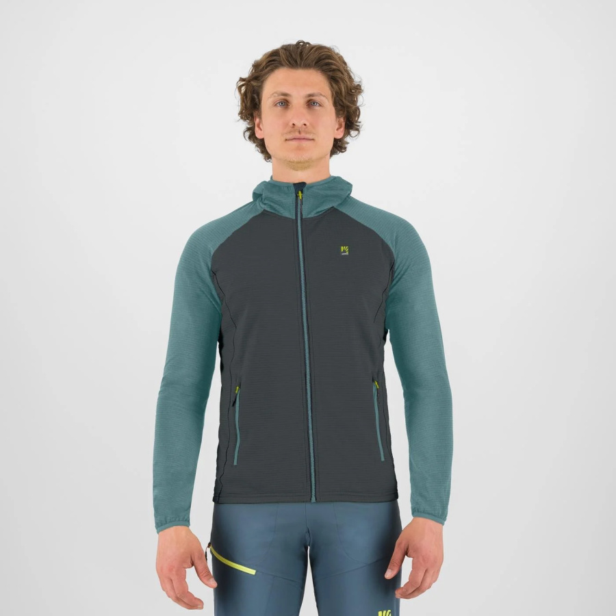 Moška tehnična jopa Karpos Ambrizzola Full-Zip Hoodie v modri barvi