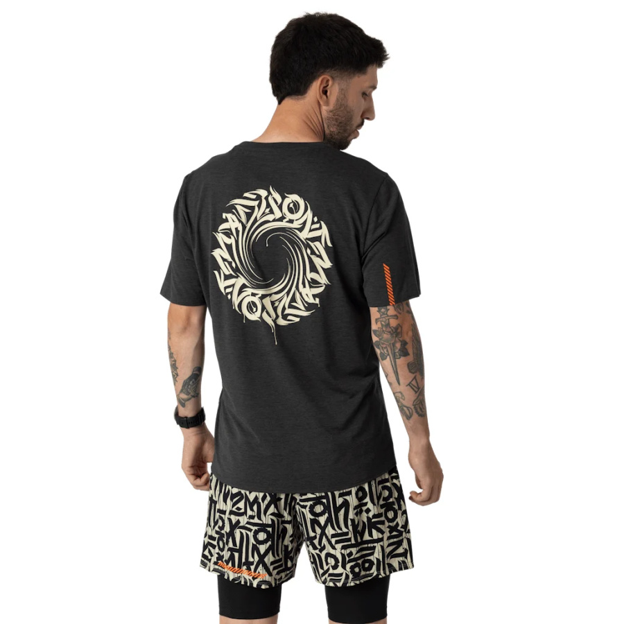 Moška trail majica Dynafit Trail T-shirt Men Black out - pogled 2