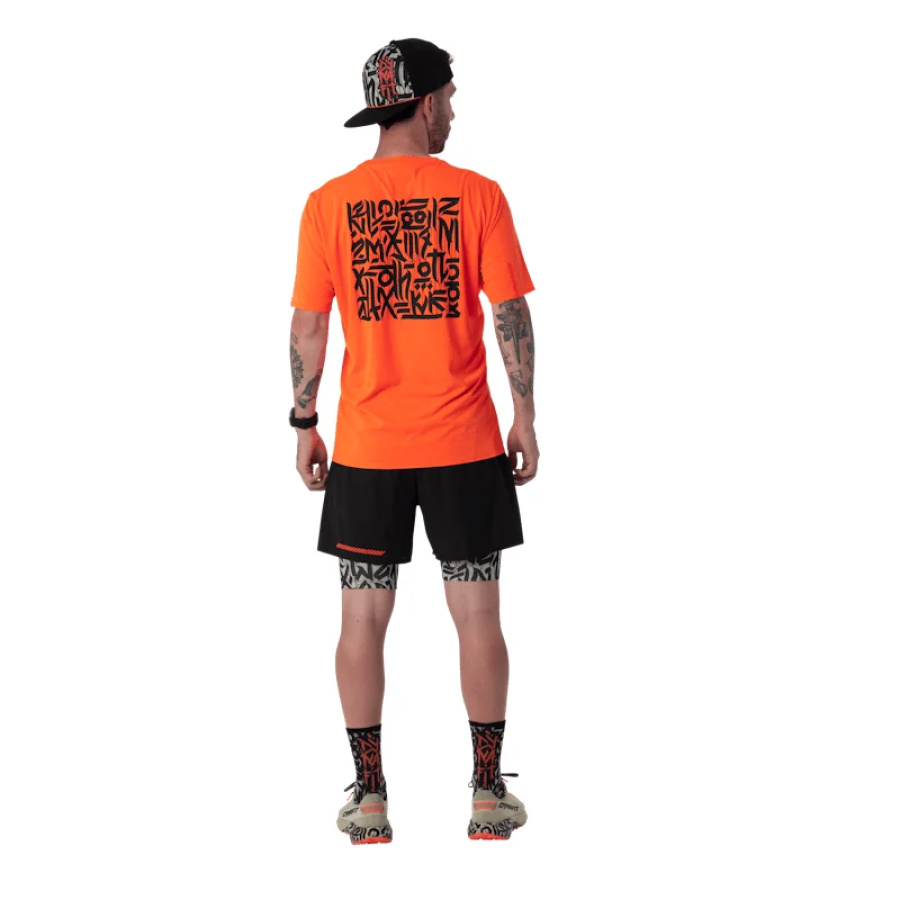 Moška tehnična majica Dynafit Trail Ultra orange - stranski pogled