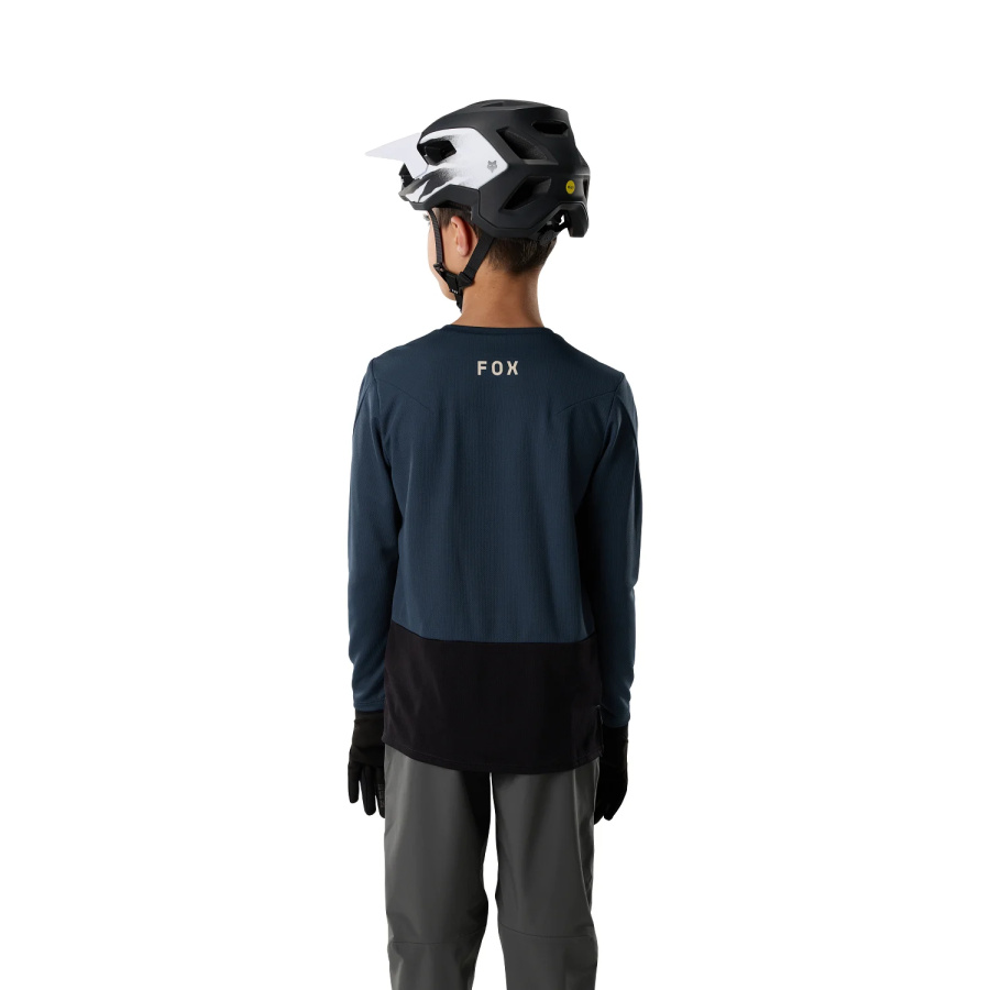 Otroška kolesarska majica Fox Ranger LS Fox Head Galaxy Blue - pogled 4