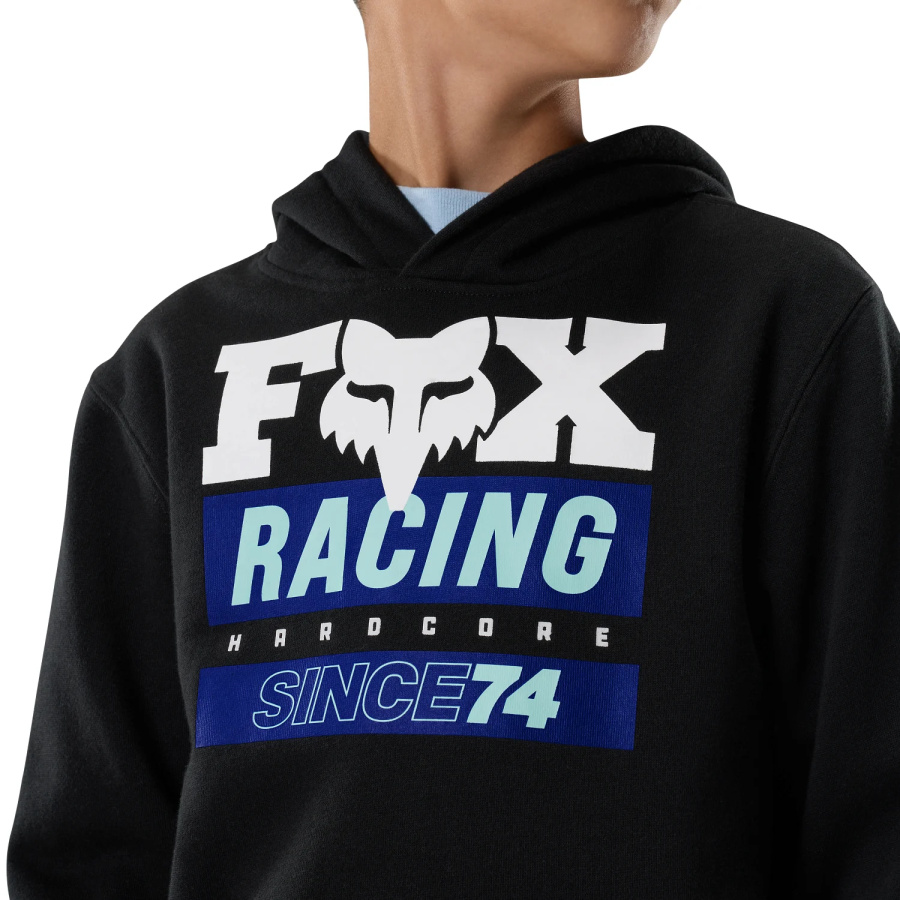 Otroški pulover Fox Since 74 Fleece v črni barvi - pogled 5