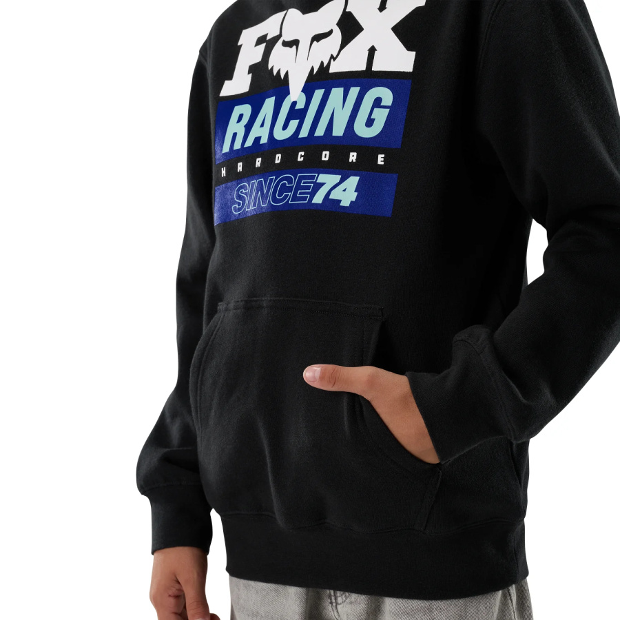 Otroški pulover Fox Since 74 Fleece v črni barvi - pogled 6