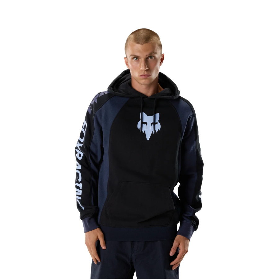 Črn pulover Fox Valiant Fleece s kapuco - pogled 3