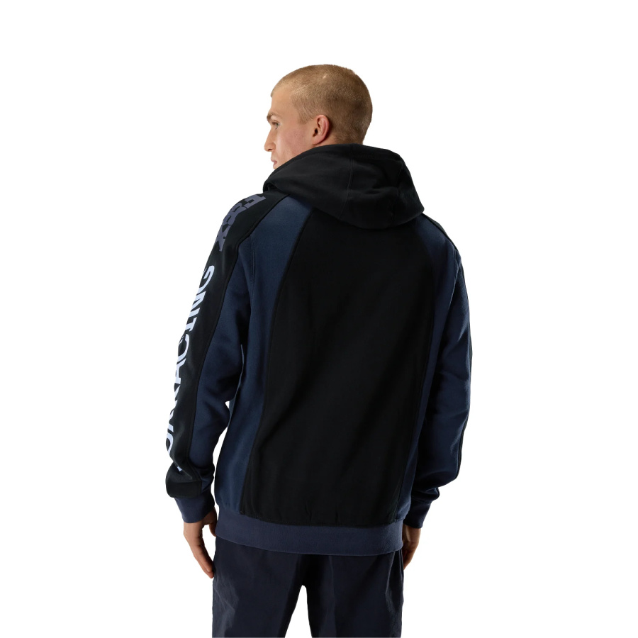 Črn pulover Fox Valiant Fleece s kapuco - pogled 4