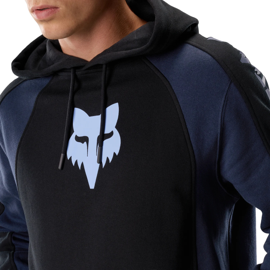 Črn pulover Fox Valiant Fleece s kapuco - pogled 5