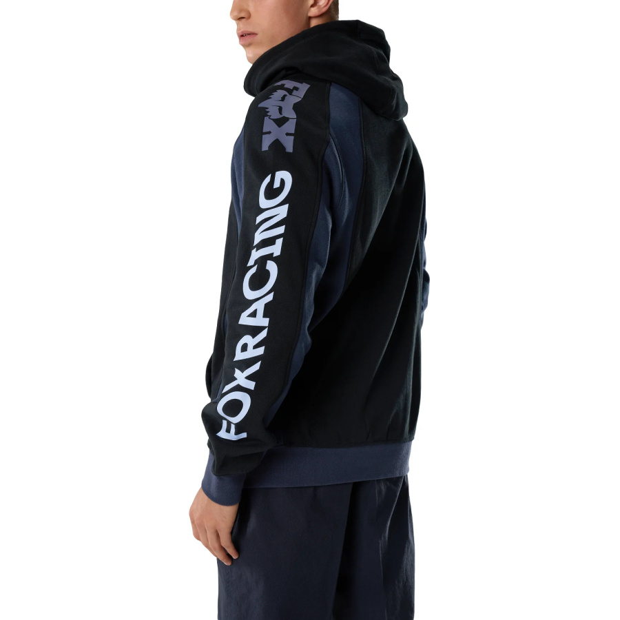 Črn pulover Fox Valiant Fleece s kapuco - pogled 6