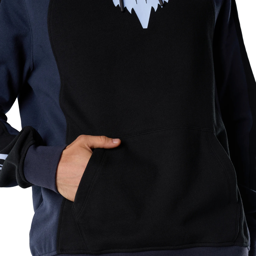 Črn pulover Fox Valiant Fleece s kapuco - pogled 7