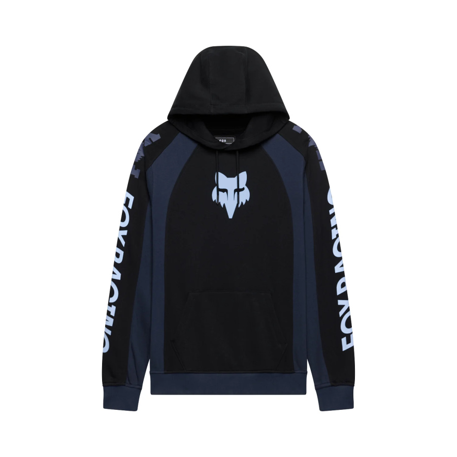 Črn pulover Fox Valiant Fleece s kapuco