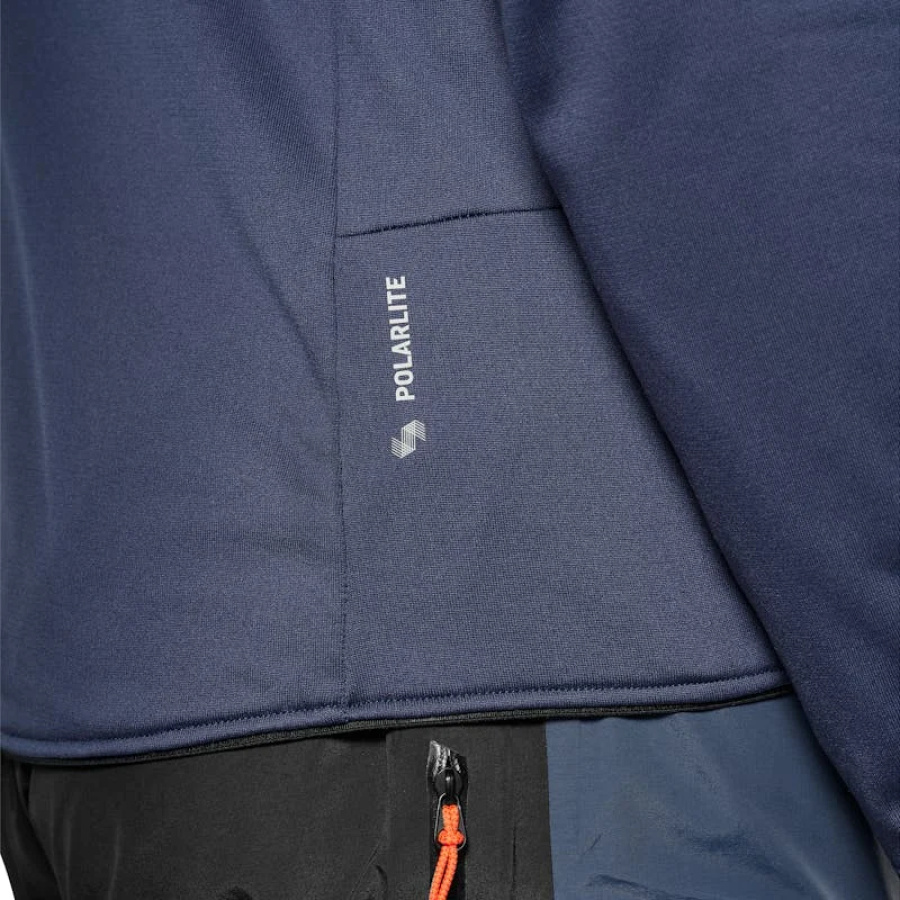 Moška jakna Salewa Sella Crevasse HD Dark Denim - detajl kapuce