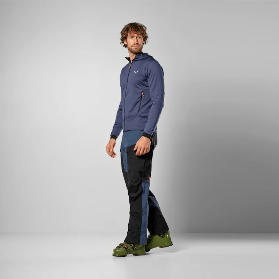 Moška jakna Salewa Sella Crevasse HD Dark Denim - na modelu