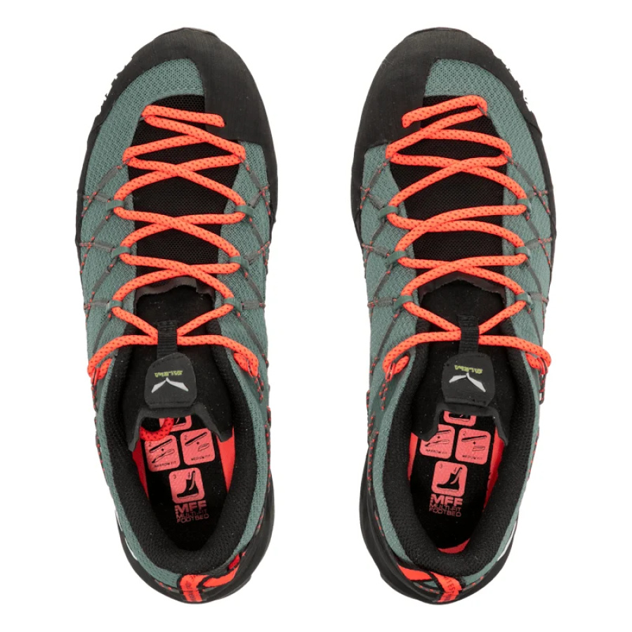 Ženski pohodni čevlji Salewa Wildfire 2 Duck green/black - pogled 3