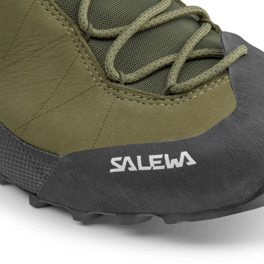 Moški pristopni čevlji SALEWA Wildfire Leather 2 GTX Faded green/Black - pogled 3