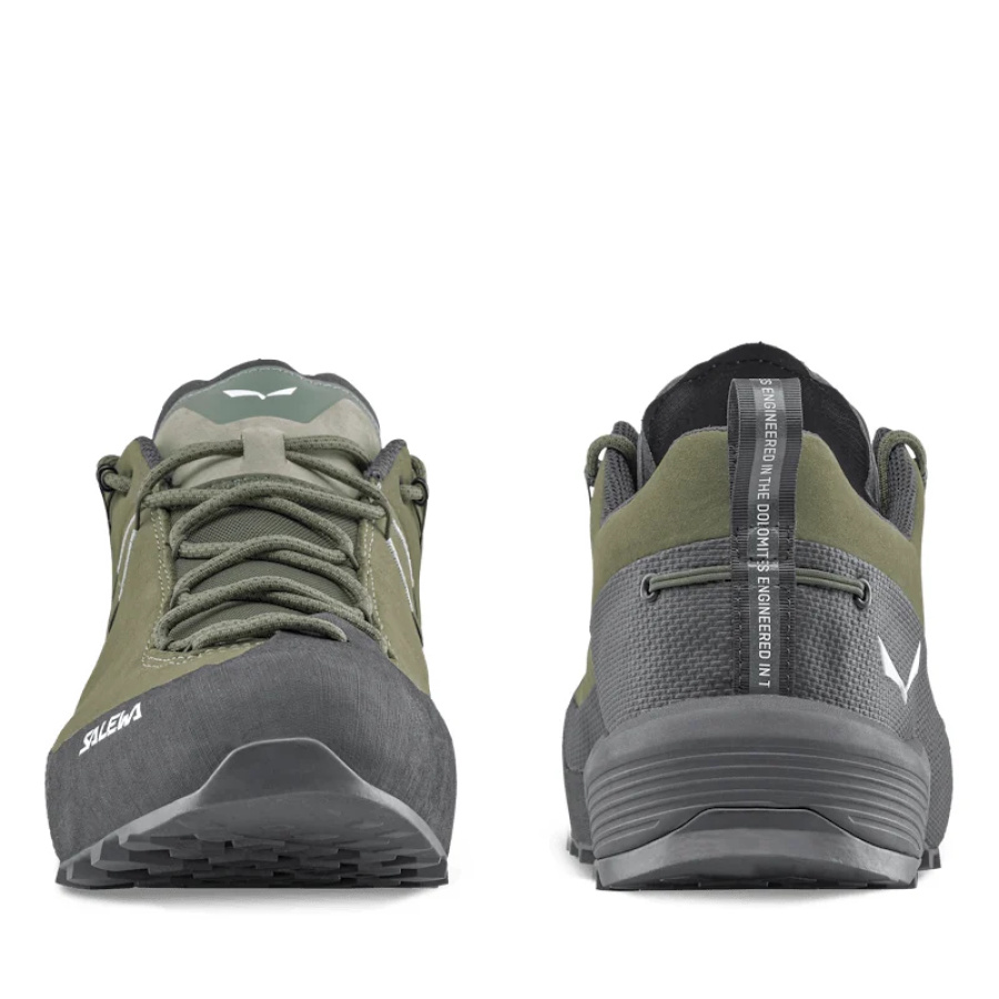 Moški pristopni čevlji SALEWA Wildfire Leather 2 GTX Faded green/Black - pogled 6