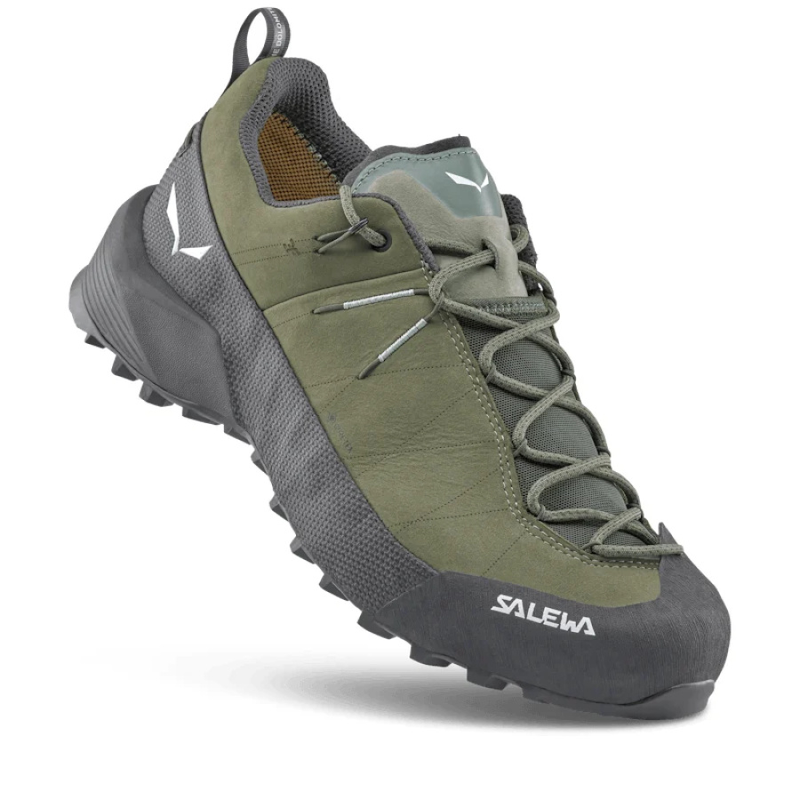 Moški pristopni čevlji SALEWA Wildfire Leather 2 GTX Faded green/Black - pogled 7